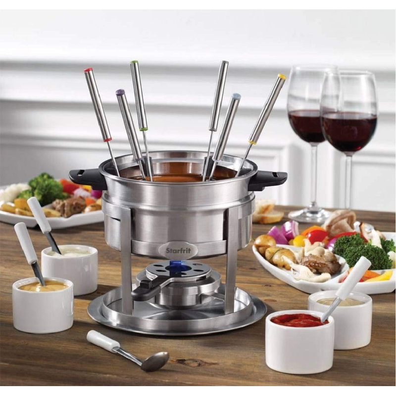 Kovot 1.7 qt. Stainless Steel Fondue Set