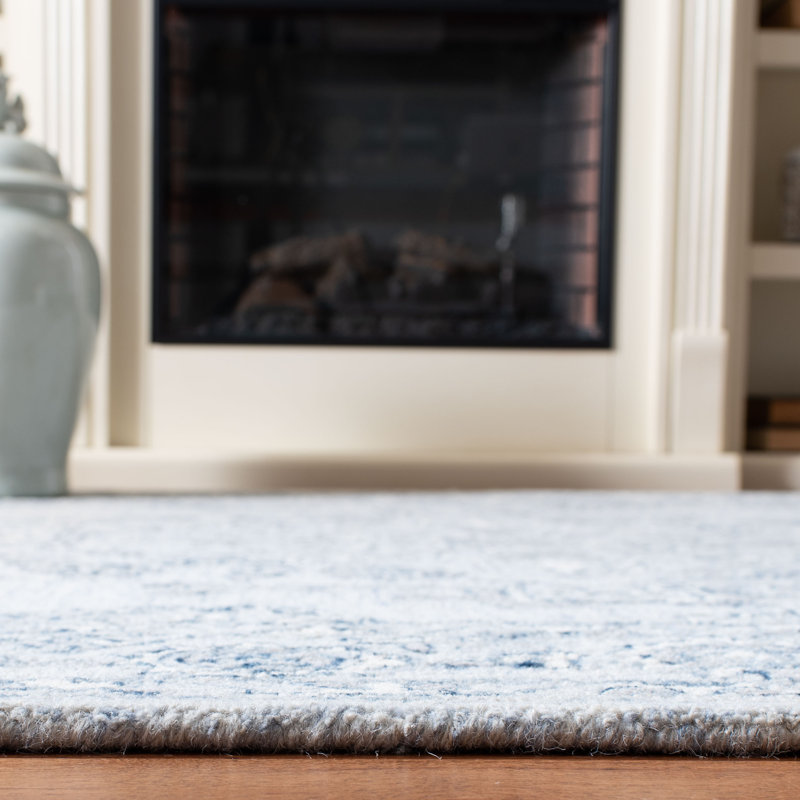 Tapis oriental en laine et coton touffeté à la main Daggett, Rectangle 6 pi x 9 pi