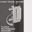 Door Reinforcement Lock – Add Extra, High Security to your Home and Prevent Unauthorized Entry – 3 In. Stop, Solid Brass, Satin Nickel (Single Pack)
