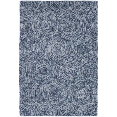 Galaxy Wool Area Rug in Blue