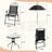 Ashlene 4-Person Outdoor Patio Dining Set-2090763479