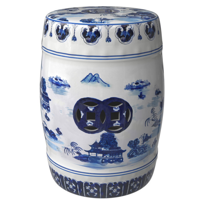 Feuerstein Ceramic Accent Stool