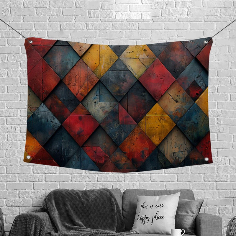 Tapisserie en microfibre, H 88 po x l 104 po