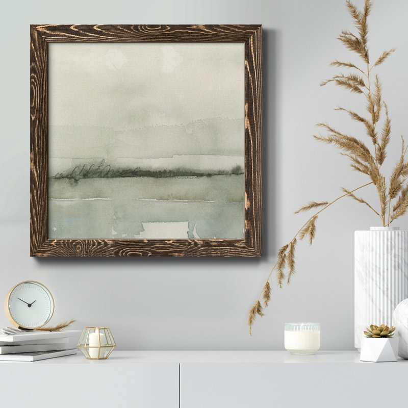 Winter Reflections III - Toile encadrée de qualité supérieure - prête à être accrochée, H 35,5 po x l 35,5 po x P 1,5 po