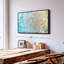 Impression abstraite sur toile marbrée-102859895