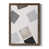 Toile avec cadre noyer