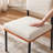 Modern Dining Chairs Set of 4,Kitchen Chairs with Thick Cushions and Adjustable Foot Pads, Upholstered Fabric Dining Room Chairs with Sturdy Metal Legs,White-823639161-823639163