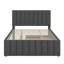 Lit plateforme double en bois avec lit gigogne et 3 tiroirs-283580075