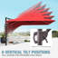 Kasem 128' X 104' Cantilever Umbrella, Weighted Base Does Not Include-129307935-69765117