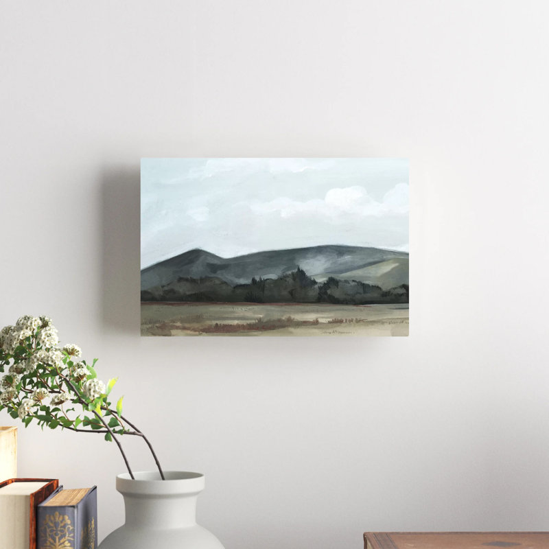 Farmhouse View I by Emma Scarvey - Painting, 20cm H x 30cm W, Wrapped Canvas