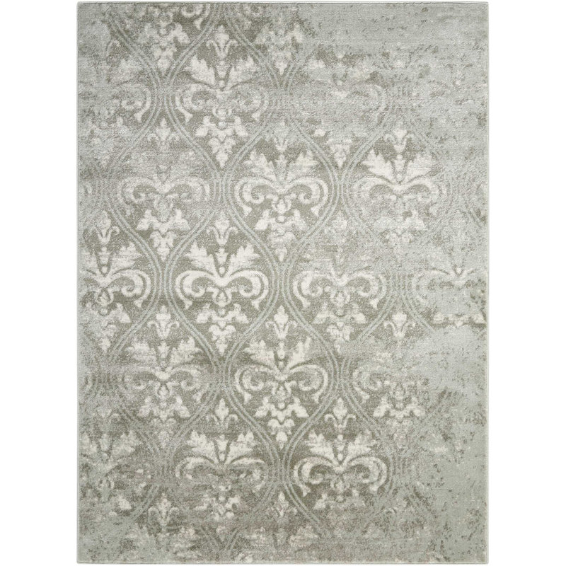 Tapis gris Alana, Rectangle 6 pi 7 po x 9 pi 6 po