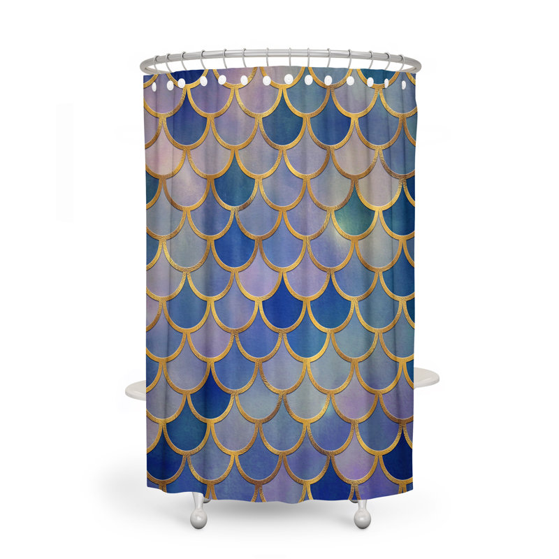 Geometric Shower Curtain,  72" H x 70" W 