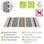 Melmore Cotton Non-Slip Bath Mat