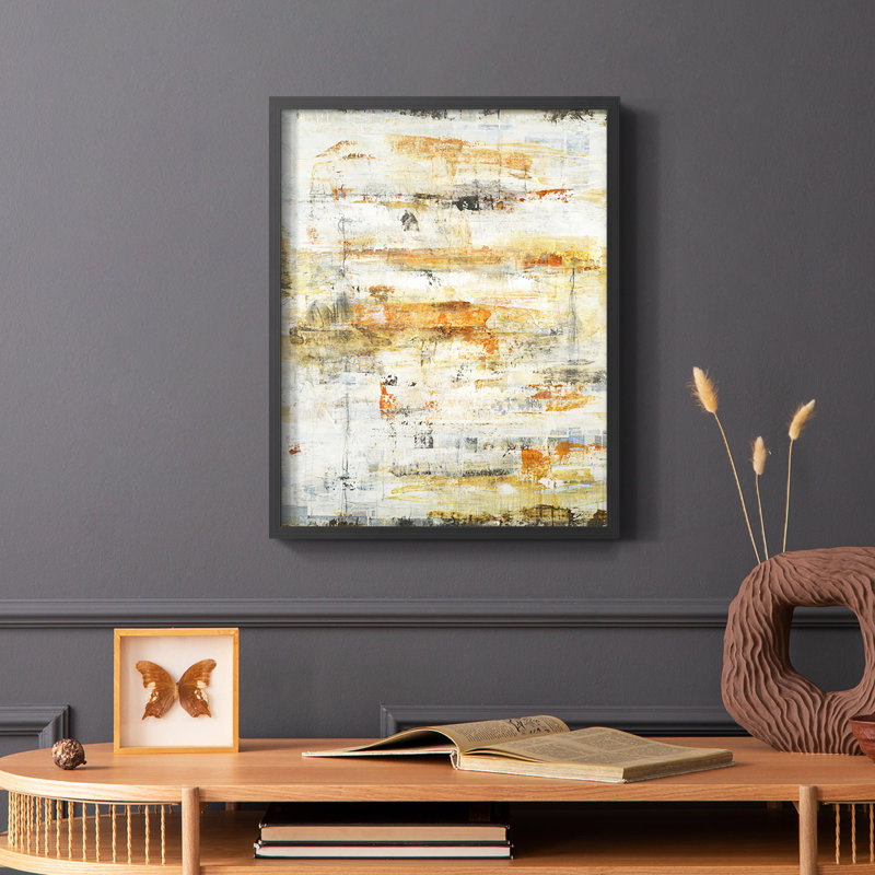 Reproduction d'art encadrée en bois massif, Noir, H 28 po x l 22 po