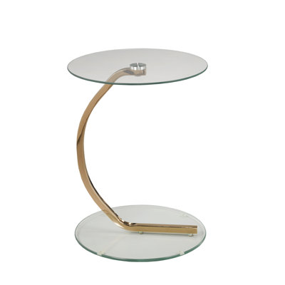 Table de bout en verre