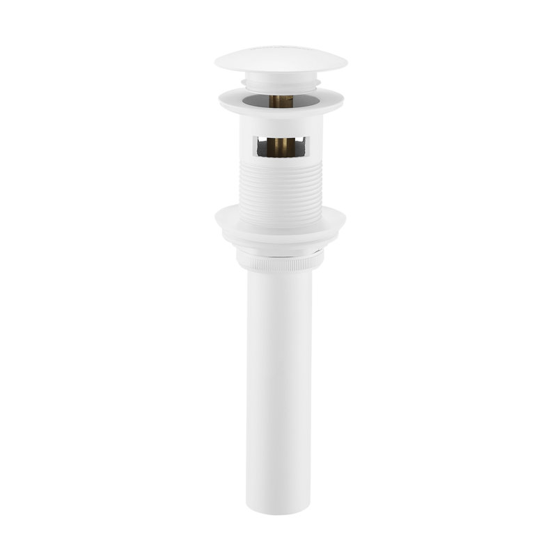Swiss Madison Pop-Up Bathroom Sink Drain, Matte White