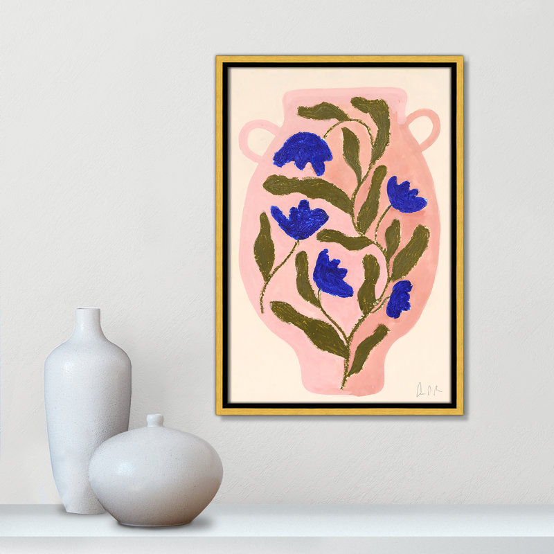 Impression de vase Colette n ° 01 par Camilla Bergqvist, H 19,5 po x l 13,5 po, Doré