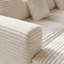 Canapé modulaire en velours côtelé blanc Boneless-301719717