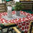 Animal Print Cotton Blend Tablecloth-305956330-305956328