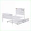 Lit plateforme simple en métal - Contenant de fret industriel blanc-210880869-210880868