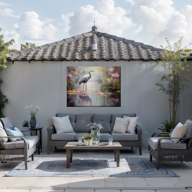 Reflection Pond Outdoor Canvas Art