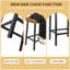 Tabouret de bar 24 pouces à double aiguille moderne avec base en métal-602851480