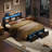 Brisna Vegan Leather Platform Bed-1424863788-1460935027