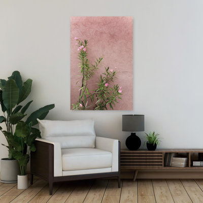 Summer Moments 4 Abstract Contemporary Rose Flower Summer Wall Art Print 1 Piece Wrapped Canvas Wall Art