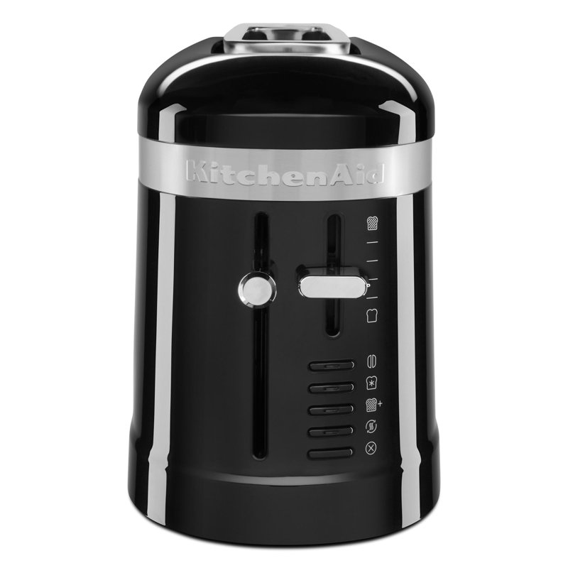 KitchenAid® 2 Slice Long Slot Toaster with High-Lift Lever, Black Silver