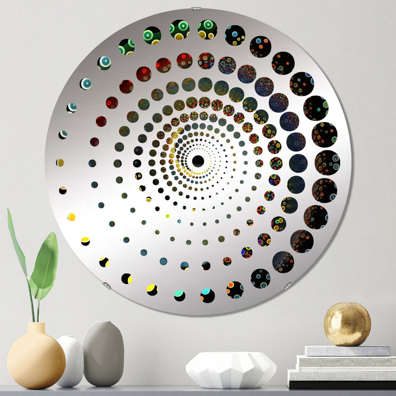 Cassil - Miroir mural spiralé, 31,4 po x 31,4 po