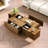 47.24'' Modern Coffee Table Rectangular Coffee Table Large Coffee Table With 4 Storage Drawers Fully Assembled