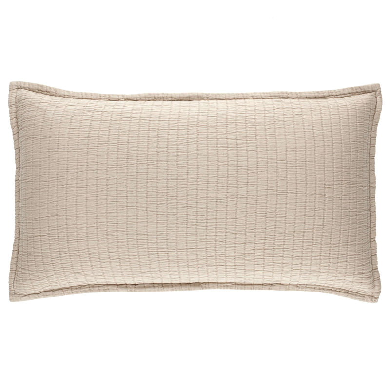 Boyfriend Matelasse Sham, King, Sand
