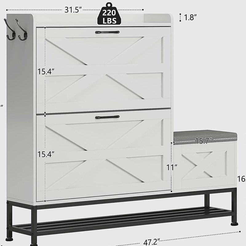 Armoire à chaussures grande capacité