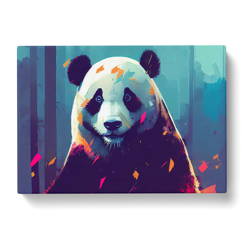 Panda Painting Vol.2 Abstract - Wrapped Canvas, 50cm H x 76cm W x 3cm D