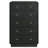 Aadvika 5-drawer Chest of Drawers Black