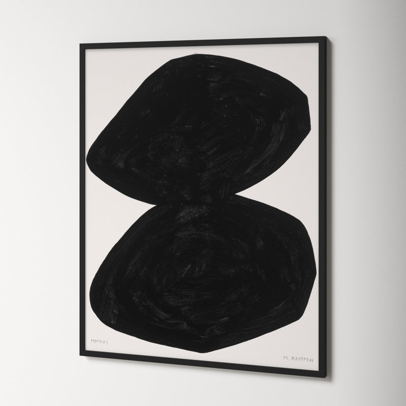 Module On White 2 by Michael Kempen, 50" H x 40" W x 1.25" D, Black