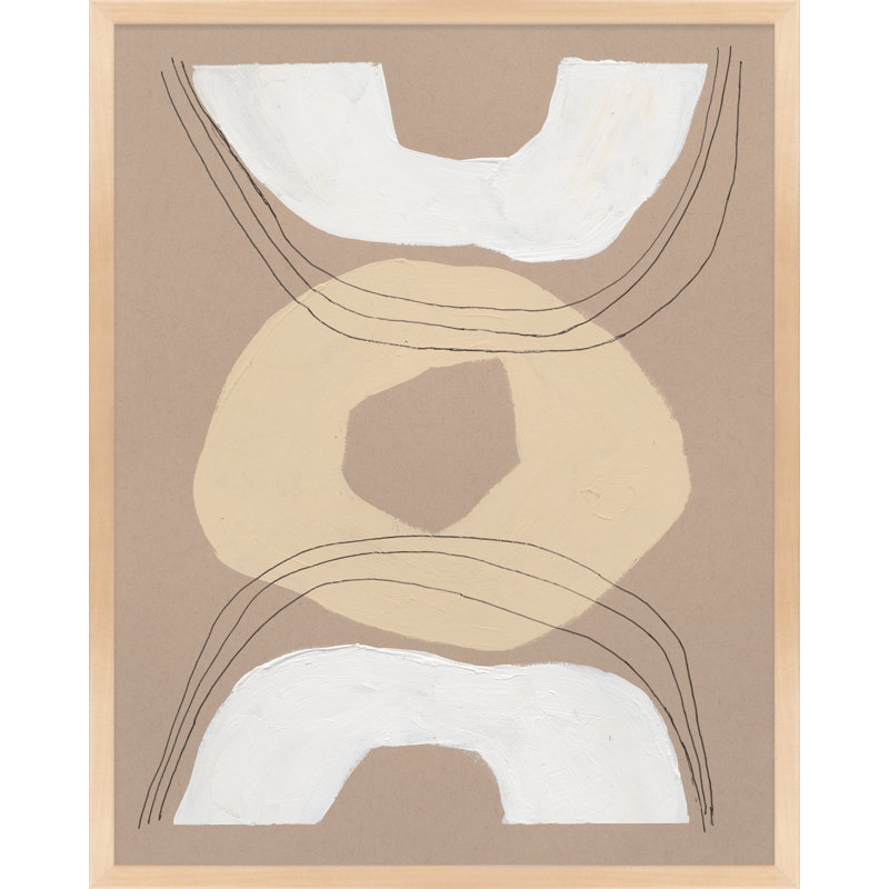 Brete Free Form 3 - Impression, Encadrement brun, H 20 po x l 16 po x P 1,25 po
