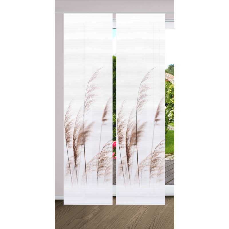 Semi Sheer Sliding Panel Pair