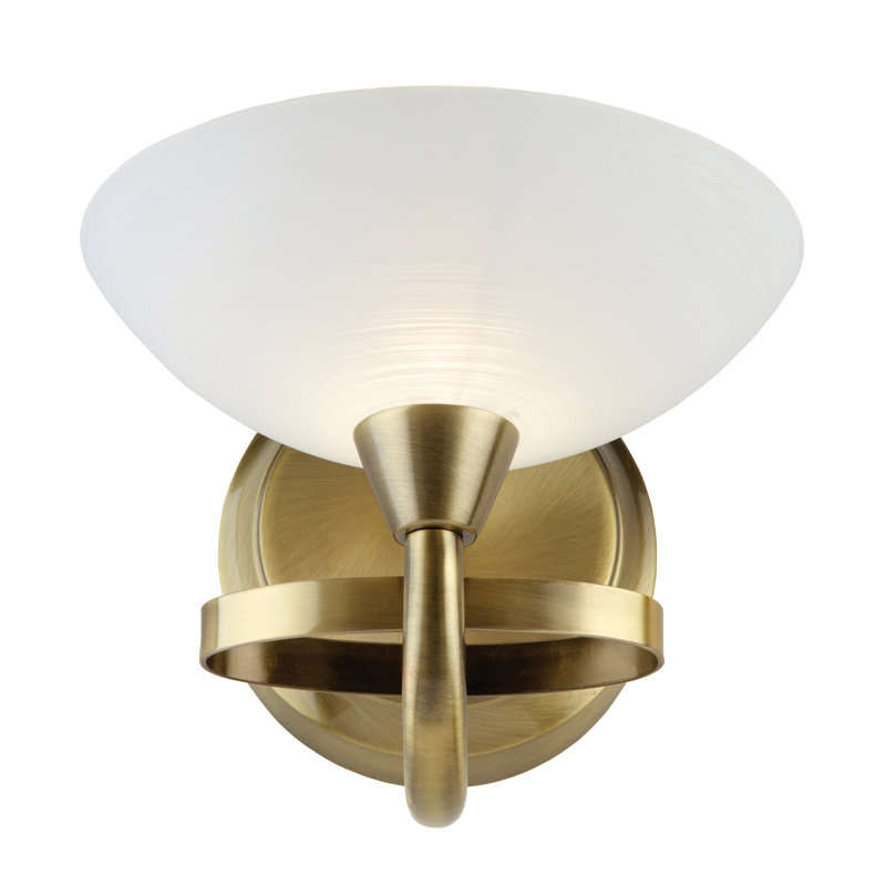 Montague Armed Sconce, Antique Brass
