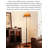 American-Style Solid Wood and Acrylic Retro Floor Lamp