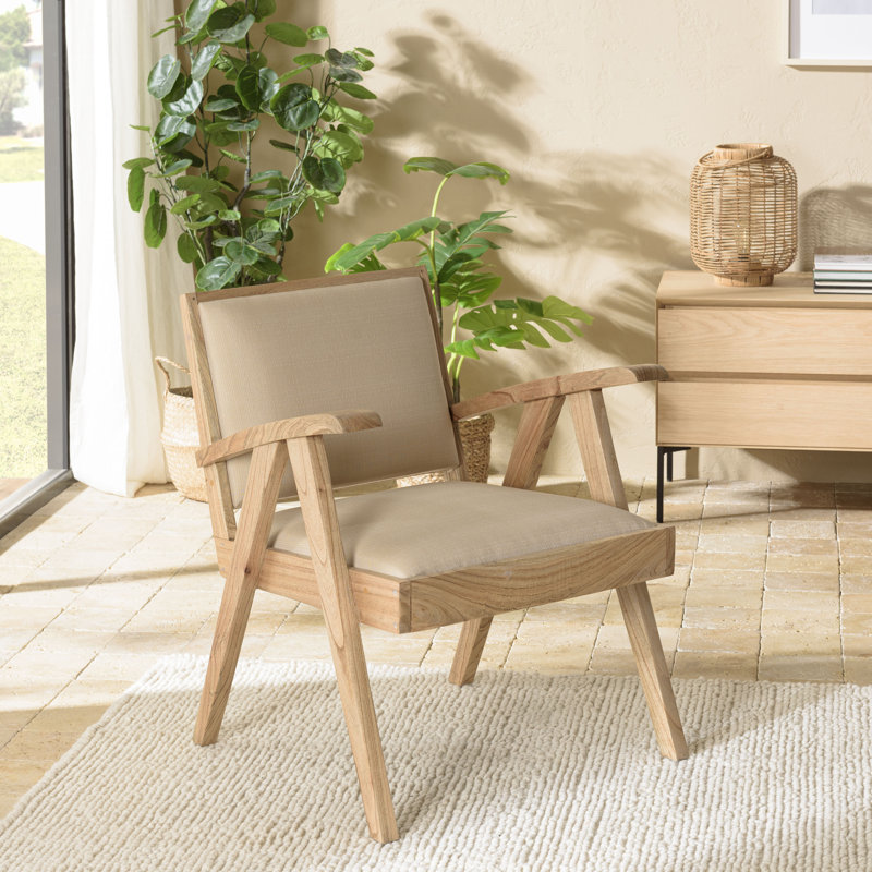 DAK Upholstered Armchair, Beige