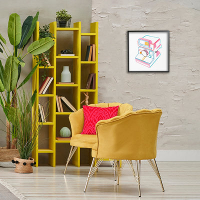 Pastel Film Camera Gray Framed Giclee Art by Melissa Wang