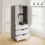 Keiralyn 2 Door Manufactured Wood Wardrobe-455805639