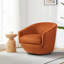 Aunna 76.2Cm Wide Velvet Swivel Barrel Chair