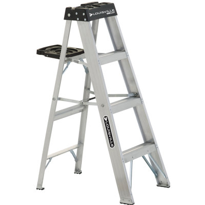 Échelle de louisville, 4 pieds, échelle de marche en aluminium, type de capacité de charge de 300 lb, as3004