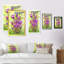 Bouquet rétro fleurs mauves - œuvre d'art traditionnelle sur toile-243042571-243042576