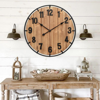 Large Old Town Farmhouse Clock