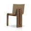 Chaise d'appoint de patio en teck Padme-1448087758