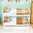 Wood Full Over Full Bunk Bed With Twin Trundle And Guardrails-343341552