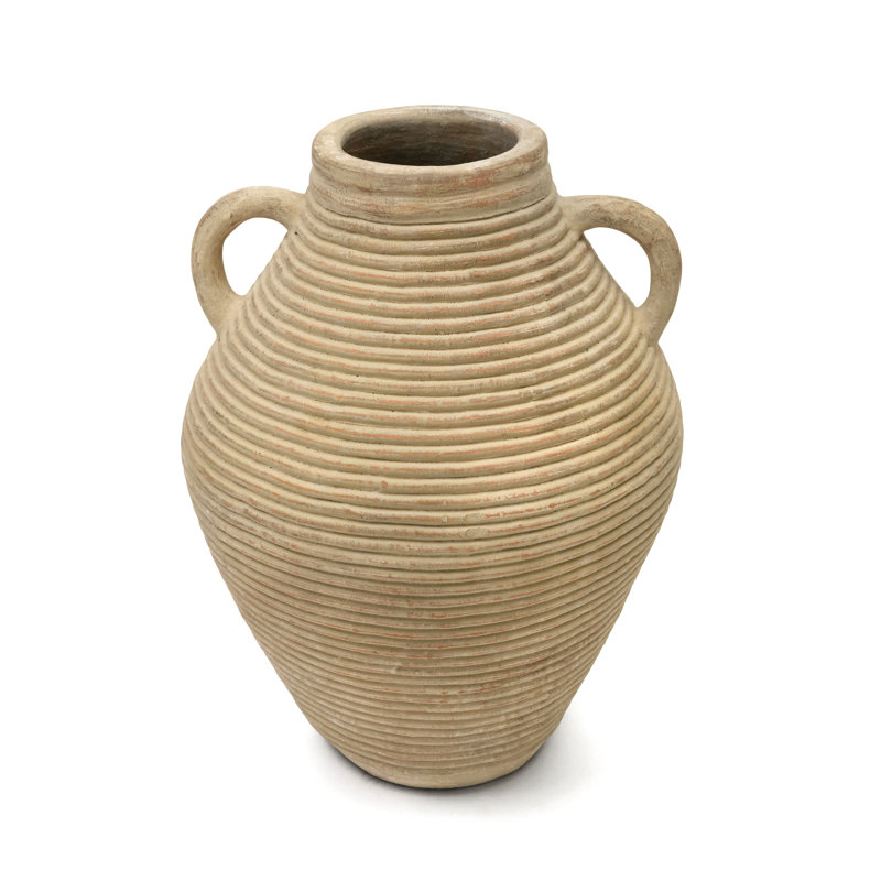 Urnes et pots en grès Armenuhi, Naturel, H 17,3 po x l 13,7 po x P 13,7 po